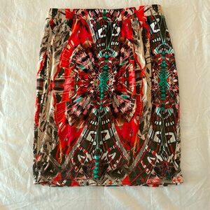 Maeve patterned knit skirt